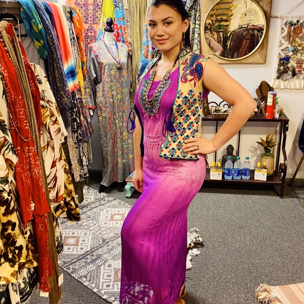 Vintage Made India Embroidered Vest